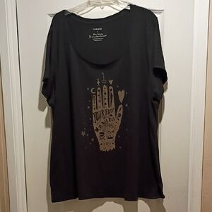 Torrid Black Hand Graphic Tee